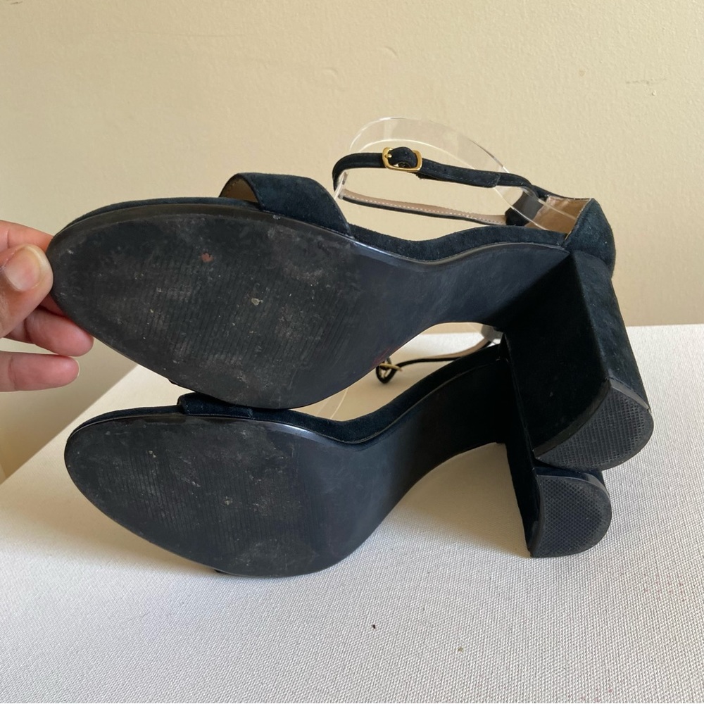 Steve Madden Sandals CARRSON Suede Chunky Heel Strappy - Picture 8 of 11